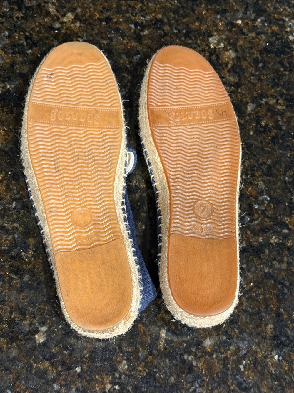 Soludos Llama Smoking Slipper Espadrilles | Navy | Size 7 🦙💙 - Picture 2 of 5